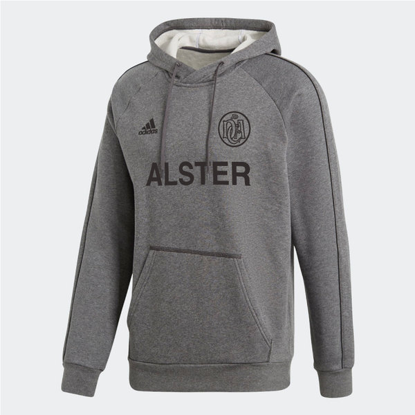 DCADA Adidas Core Hooded Sweat Men, Grey  / Alster-Schriftzug