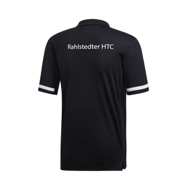 RHTC Trikot adidas T19 Polo Youth Boys - schwarz/weiß - inkl. Druck Logo, Vereinsname, Sponsor