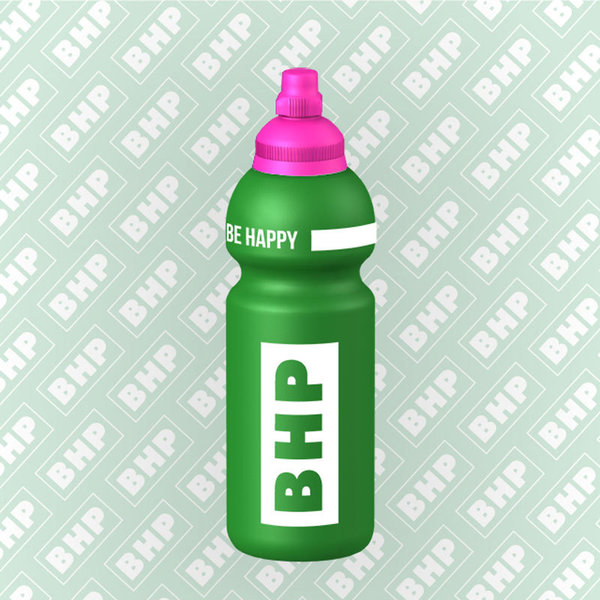 BHP Trinkflasche - Be Happy grün