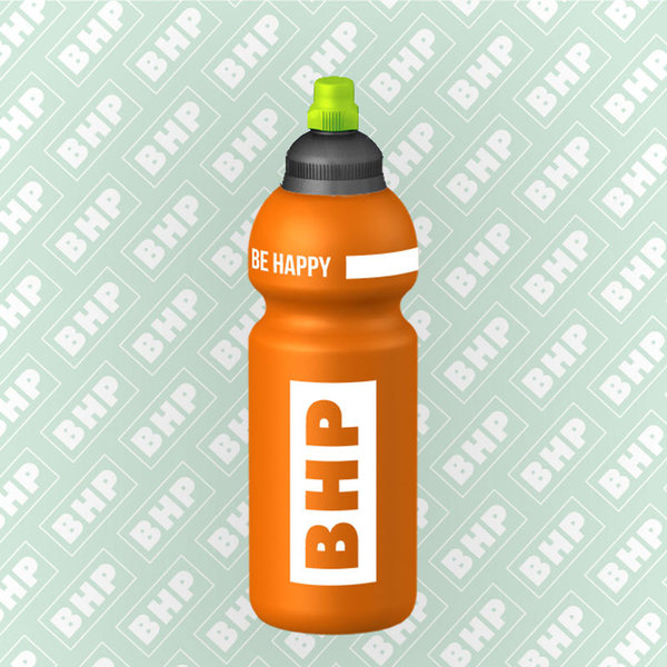 BHP Trinkflasche - Be Happy orange