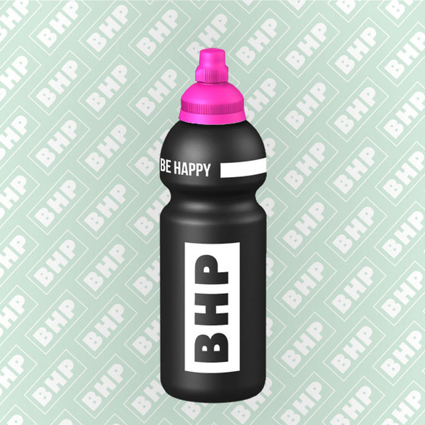 BHP Trinkflasche - Be Happy schwarz