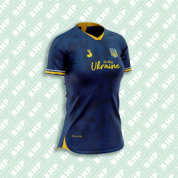Self Pass Help Ukraine Shirt, yellow/blue, Hockey, Senior, women