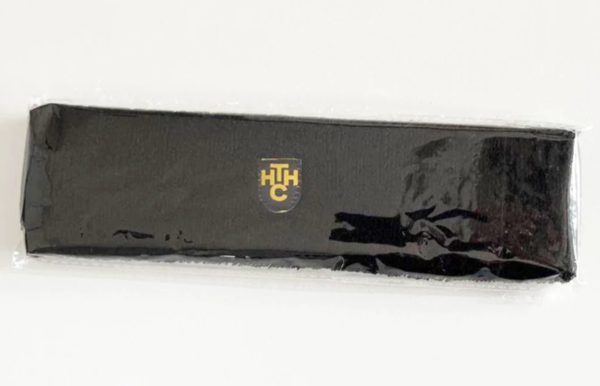 HTHC Stirnband mit Logo, schwarz